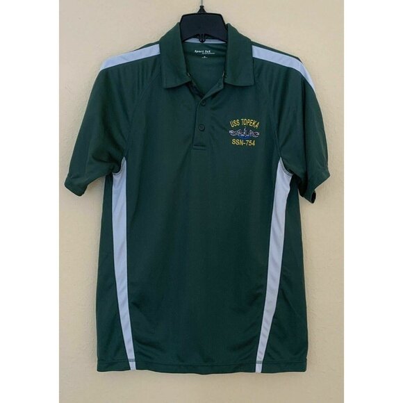 Sport-Tek Other - USS Topeka SN-754 Shirt Submarine US Navy Sport Tek Size Small Green
